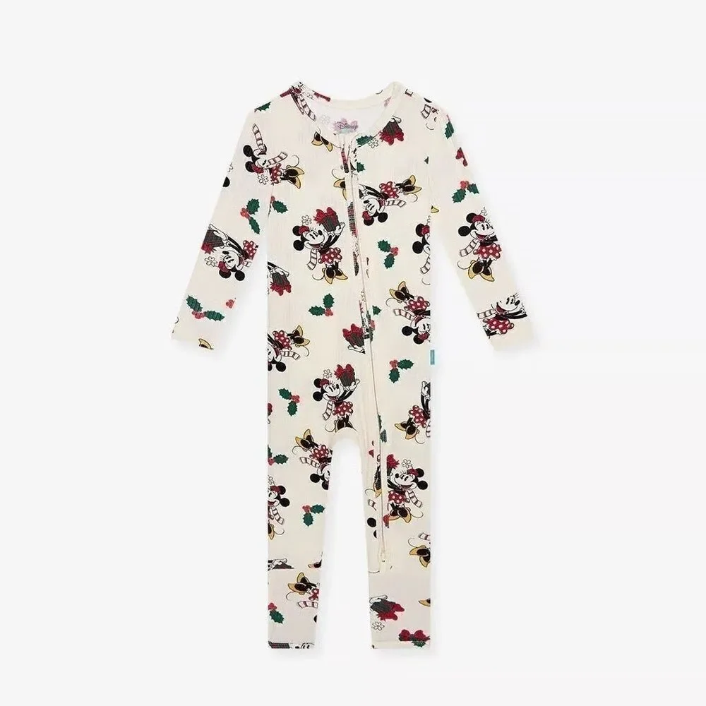 NWT POSH PEANUT DISNEY MINNIE MOUSE HOLIDAY CONVERTIBLE ONE PIECE 9/12M